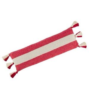 MUD PIE NWT red & white stripe long lumbar pillow -11x35